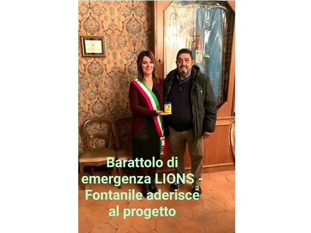 Fontanile aderisce al progetto "barattolo di emergenza" del Lions